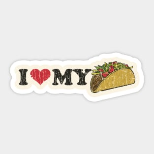 I Love My Taco 1995 Sticker